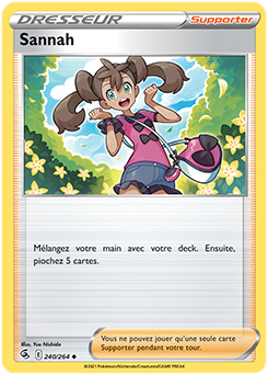 Carte Pokémon Sannah 240/264 de la série Poing de Fusion en vente au meilleur prix
