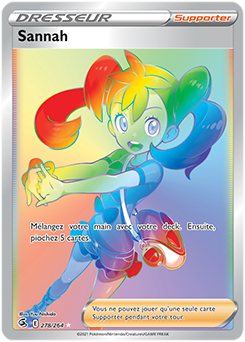 Carte Pokémon Sannah 278/264 de la série Poing de Fusion en vente au meilleur prix