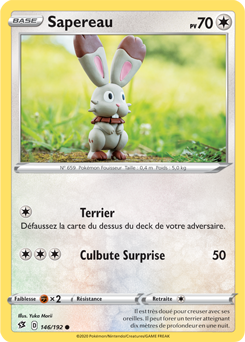 Carte Pokémon Sapereau 146/192 de la série Clash des Rebelles en vente au meilleur prix