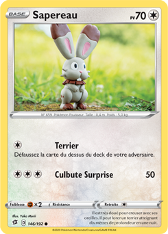 Carte Pokémon Commune Sapereau 146/192 de la série Clash des Rebelles