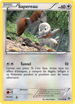 Carte Pokémon Commune Sapereau 111/146 de la série X&Y