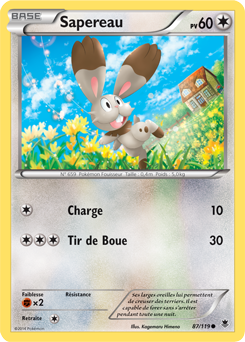 Carte Pokémon Sapereau 87/119 de la série Vigueur Spectrale en vente au meilleur prix