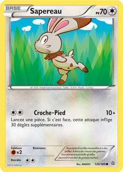 Carte Pokémon Sapereau 120/160 de la série Primo Choc en vente au meilleur prix