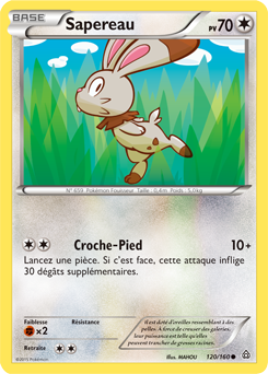 Carte Pokémon Commune Sapereau 120/160 de la série Primo Choc