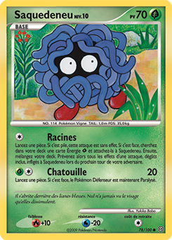 Carte Pokémon Commune Saquedeneu 78/100 de la série Tempête