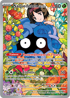 Carte Pokémon Saquedeneu d'Erika 218/217 de la série Héros Transcendants en vente au meilleur prix