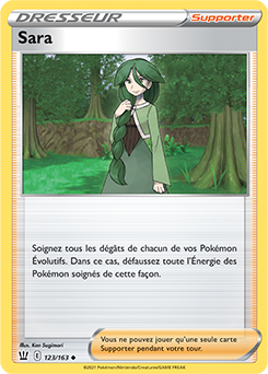 Carte Pokémon Sara 123/163 de la série Styles de Combat en vente au meilleur prix