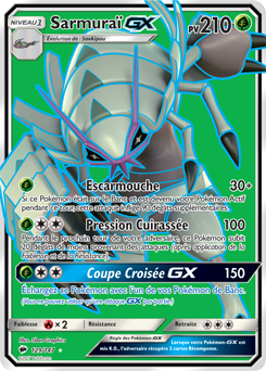 Carte Pokémon Pokémon Full Art Sarmuraï GX 129/147 de la série Ombres Ardentes