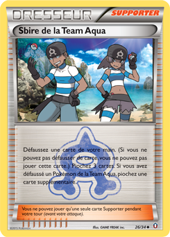 Carte Pokémon Sbire de la Team Aqua 26/34 de la série Double Danger en vente au meilleur prix