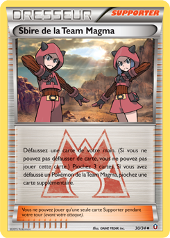 Carte Pokémon Peu commune Sbire de la Team Magma 30/34 de la série Double Danger