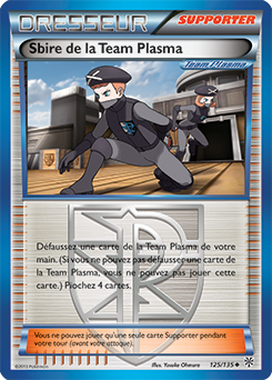 Carte Pokémon Peu commune Sbire de la Team Plasma 125/135 de la série Tempête Plasma