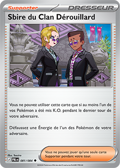 Carte Pokémon Peu commune Sbire du Clan Dérouillard 81/84 de la série Nuit Noire