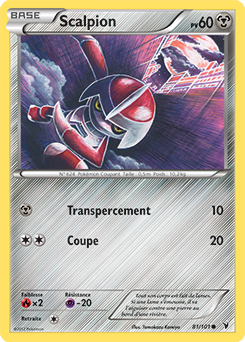 Carte Pokémon Scalpion 81/101 de la série Nobles Victoires en vente au meilleur prix