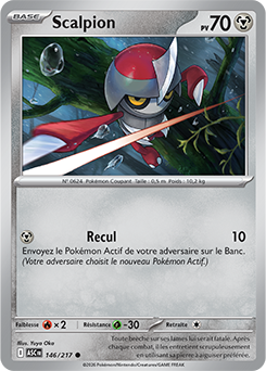 Carte Pokémon Scalpion 146/217 de la série Héros Transcendants en vente au meilleur prix