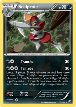 Carte Pokémon Scalproie 72/108 de la série Explorateurs Obscurs en vente au meilleur prix