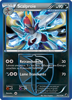 Carte Pokémon Scalproie 74/116 de la série Glaciation Plasma en vente au meilleur prix