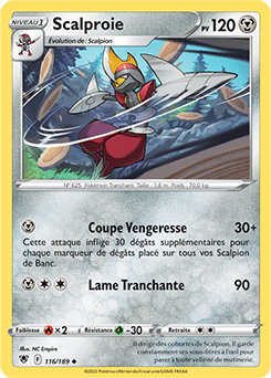 Carte Pokémon Scalproie 116/189 de la série Astres Radieux en vente au meilleur prix