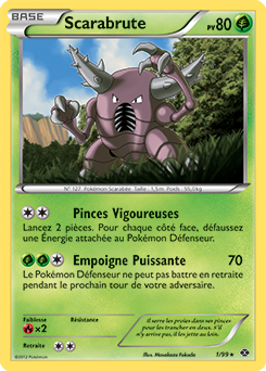 Carte Pokémon Scarabrute 1/99 de la série Destinées Futures en vente au meilleur prix