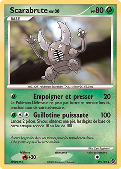 Carte Pokémon Peu commune Scarabrute 59/132 de la série Merveilles Secrètes