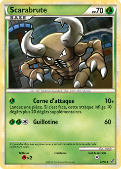 Carte Pokémon Peu commune Scarabrute 32/90 de la série Indomptable