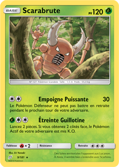 Carte Pokémon Scarabrute 9/181 de la série Duo de Choc en vente au meilleur prix