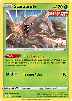 Carte Pokémon Scarabrute 1/203 de la série Évolution Céleste en vente au meilleur prix