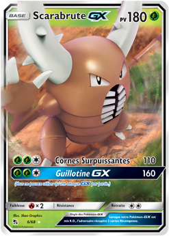 Carte Pokémon Scarabrute GX 6/68 de la série Destinées Occultes en vente au meilleur prix