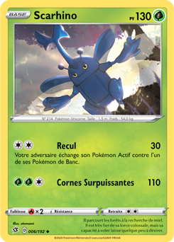 Carte Pokémon Scarhino 6/192 de la série Clash des Rebelles en vente au meilleur prix