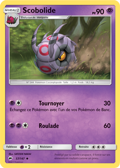 Carte Pokémon Scobolide 57/147 de la série Ombres Ardentes en vente au meilleur prix
