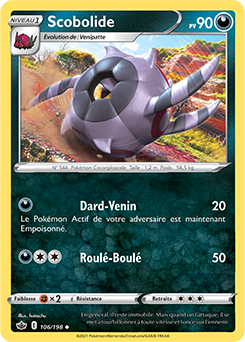 Carte Pokémon Scobolide 106/198 de la série Règne de Glace en vente au meilleur prix