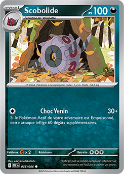 Carte Pokémon Communes Scobolide 55/86 de la série Foudre Noire