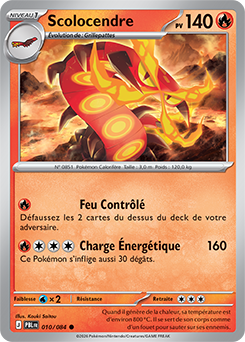 Carte Pokémon Scolocendre 10/84 de la série Nuit Noire en vente au meilleur prix