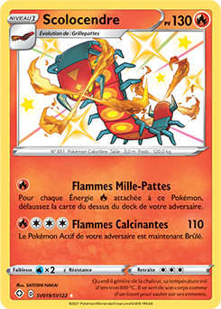 Carte Pokémon Scolocendre SV019/SV122 de la série Destinées Radieuses en vente au meilleur prix