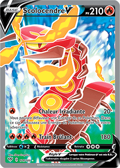 Carte Pokémon Scolocendre V 179/189 de la série Ténèbres Embrasées en vente au meilleur prix