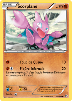 Carte Pokémon Scorplane 80/149 de la série Frantières Franchies en vente au meilleur prix