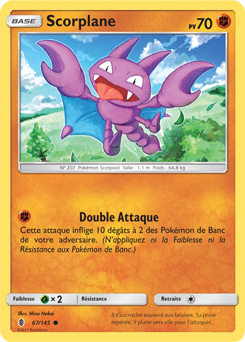 Carte Pokémon Commune Scorplane 67/145 de la série Gardiens Ascendants