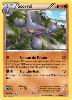 Carte Pokémon Scorvol 81/149 de la série Frantières Franchies en vente au meilleur prix