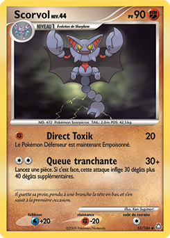 Carte Pokémon Scorvol 55/146 de la série Eveil des Légendes en vente au meilleur prix