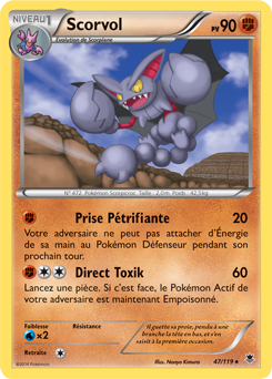 Carte Pokémon Scorvol 47/119 de la série Vigueur Spectrale en vente au meilleur prix