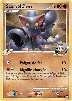 Carte Pokémon Scorvol Conseil 4 62/111 de la série Rivaux Émergents en vente au meilleur prix