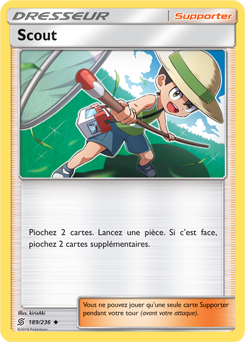 Carte Pokémon Scout 189/236 de la série Harmonie des Esprits en vente au meilleur prix