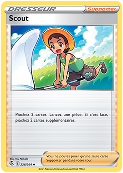 Carte Pokémon Peu commune Scout 226/264 de la série Poing de Fusion