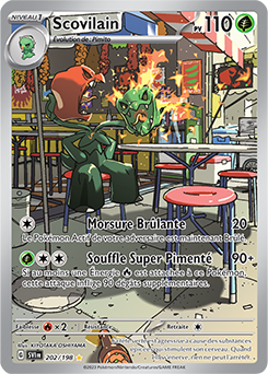 Carte Pokémon Scovilain 202/198 de la série Écarlate et Violet en vente au meilleur prix