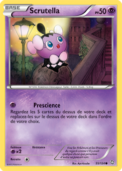 Carte Pokémon Commune Scrutella 55/124 de la série Dragons Éxaltés
