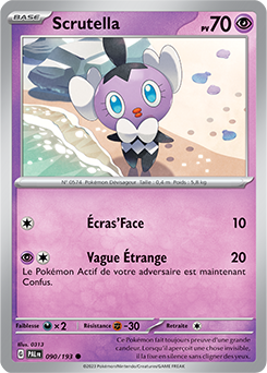 Carte Pokémon Communes Scrutella 090/193 de la série Évolutions à Paldea