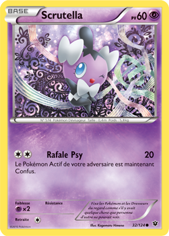 Carte Pokémon Scrutella 32/124 de la série Impact des Destins en vente au meilleur prix