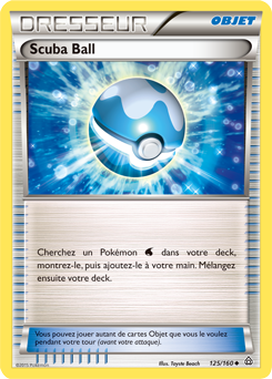 Carte Pokémon Peu commune Scuba Ball 125/160 de la série Primo Choc