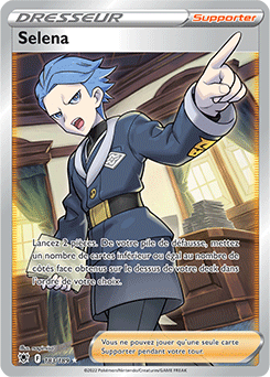 Carte Pokémon Dresseur Full Art Selena 183/189 de la série Astres Radieux