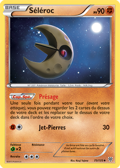 Carte Pokémon Séléroc 73/135 de la série Tempête Plasma en vente au meilleur prix