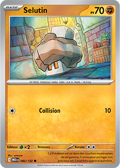 Carte Pokémon Communes Selutin 82/132 de la série Méga-Évolution